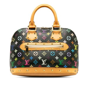 ルイ ヴィトン モノグラム マルチカラー アルマ ハンドバッグ M40444 ノワール マルチカラー PVC レザー LOUIS VUITTON 【中古】