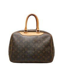 ルイ ヴィトン モノグラム ドーヴィル ハンドバッグ M47270 ブラウン PVC レザー レディース LOUIS VUITTON 【中古】_画像3