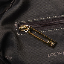 ロエベ アマソナ28 アナグラム ハンドバッグ ブラック レザー レディース LOEWE 【中古】_画像7