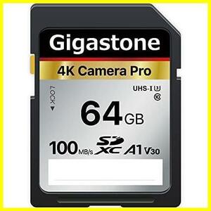 ★64GB4KCameraPro★ Gigastone SDカード 64GB メモリーカード A1 V30 U3 Class 10 SDXC 高速 4K UHD & Full HD ビデオ Canon Nikon など