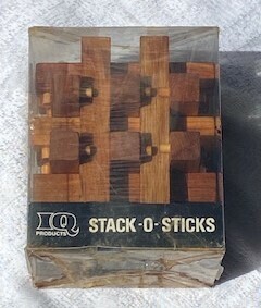 IQ Products wooden solid puzzle STACK-O-STICKS