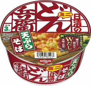 3)[西]天ぷらそばミニ 日清食品 どん兵衛 天ぷらそばミニ [西] 46g×12個