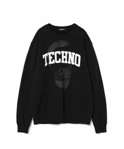 23AW UNDERCOVER アンダーカバー SWEAT FACE TECHNO satinpatch スウェット サイズ3 黒