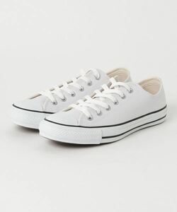 【新品未使用】レザー コンバース converse オールスター ALLSTAR レザー ホワイト 27.5cm 白 革 ローカット 9 定番 シンプル カジュアル