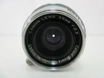 中古 カメラレンズ 2本セット CANON LENS 50㎜ F1.8＋CANON LENS 35㎜ F2.8※動作未確認 ／L_画像2