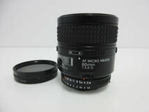 中古 カメラレンズ Nikon AF MICRO NIKKOR 60mm 1:2.8 D オートフォーカス ※動作未確認 ／E_画像1