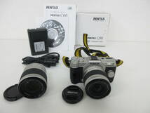 中古 カメラ PENTAX ペンタックス Q10 / レンズ 1:2.8-4.5 5-15mm / 1:2.8 15-45mm ミラーレス一眼 ※通電のみ確認済 ／Q_画像1