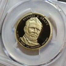 1円スタート！ 準最高鑑定 PCGS PR69DCAM 2011 ユリシーズ・S・グラント大統領 大統領1ドル硬貨　アンティークコイン　モダンコイン_画像1