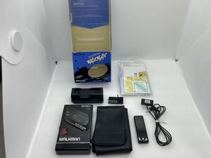  本体綺麗 通電OK SONY WALKMAN WM-F203 ポータブルカセットプレーヤー マイク/ ソニー/ウォークマン/ブラック 本体 現状品