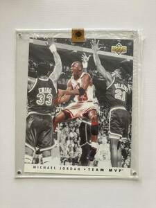 大判 1992 UPPER DECK MICHAEL JORDAN TEAM MVP シリアルナンバー入り マイケル・ジョーダン