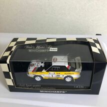 ミニカー ミニチャンプス アウディ スポーツ クアトロ　1/43 ラリー　アクロポリス　1985 Winners Blomquist/Cederberg_画像2