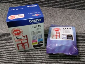 【送料無料・期間長め】brother 純正インクカートリッジ LC3119-4PK 1箱　＋　LC3119BK 1袋 ブラック 大容量 ブラザー イス お徳用パック