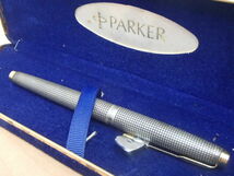 PARKER パーカー STERLING CAP&BARREL 万年筆 スターリング シルバー ＃61681..._画像2