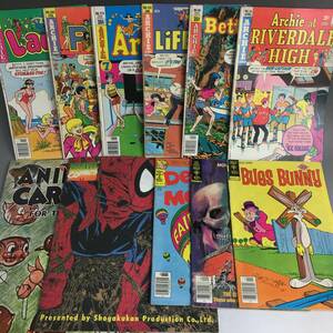 KI29/80 retro foreign book American Comics other together 11 pcs. Spider-Man marble DENNIS THA MENACE bag s bar knee ARCHIE LAUGH old book MARVEL#