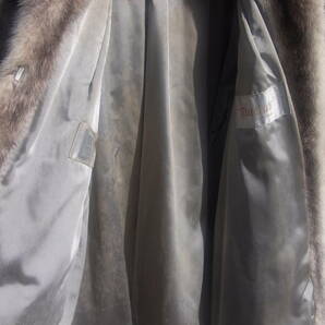 B852 タグ付き 未着用? SAGA MINK FURCLUB コレクション リアルファー ミンク コート ホワイト 着丈90cm ロングコート オーバーサイズ 毛皮の画像5