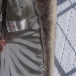 B852 タグ付き 未着用? SAGA MINK FURCLUB コレクション リアルファー ミンク コート ホワイト 着丈90cm ロングコート オーバーサイズ 毛皮の画像9