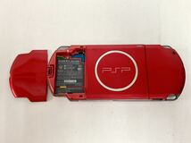 管20716 SONY ソニー PlayStation Portable 本体 PSP 3000 レッド 赤 ソフト 1本 .hack//Link ソフトケース 付き ゲー厶機_画像7