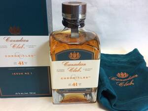 新入荷 カナディアン・クラブ 41年 クロニクル No.1 ウォーター・オブ・ウインザー 45° 750ml 新品 箱入