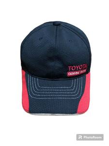 【企業物】TOYOTA GENUINE PARTS キャップ 帽子 黒　フリーサイズ