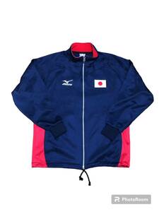 [ плавание?] Mizuno Япония представитель джерси спортивная куртка S размер темно-синий цвет 