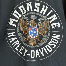 HARLEY DAVIDSON ハーレーダビッドソン Tシャツ 黒 ブラック XL イーグル サークルロゴ US古着 アメカジ HTK3381_画像4