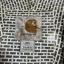 carhartt カーハート マウンテンパーカー フーディ 黒 ブラック デジカモ 3XL ゴアテックス系 ビッグサイズ US古着 アメカジ HTK3438_画像7