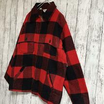 70's Woolrich ウールリッチ USA製 アメリカ製 マッキーノジャケット XL バッファローチェック デカタロン 70年代ヴィンテージ HTK3464_画像2