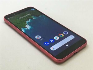 ★SIMフリー 白ロム Android One S5 32GB ローズピンク S5-SH SIMロック解除み スマートフォン 格安SIMもOK 充電ケーブル付き★未使用美品