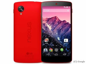 SIMフリー 白ロム Google Nexus5 32GB レッド LG-D821 SIMロック解除済み ワイモバイル 未使用 標準セット