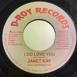 【UK Lovers 7'】Janet Kay - I Do Love You / That's What Friends Are For (D-Roy)