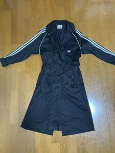 アディダス　オリジナルスadidas originalsトレンチコート ブラック アウター Sサイズ