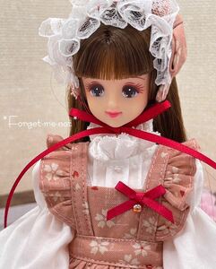 *Forget-me-not*☆送料無料☆春！和柄！和風ワンピースセット☆ジェニーサイズ☆手づくり☆handmade☆一点物☆