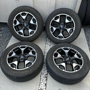 スバル 純正ホイール１７×７Ｊ ＋５５◆４本セット　タイヤ付き