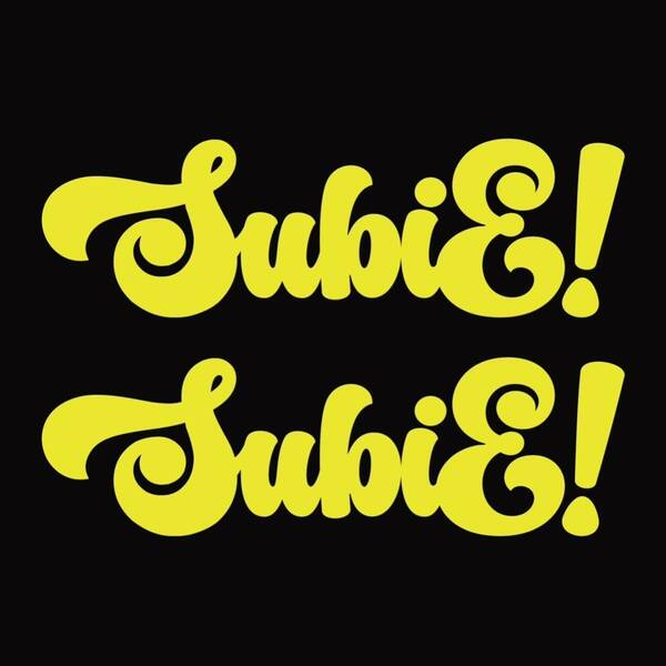 【15Yel】スバル SUBIE スビー カッティングステッカー 黄色 2枚set スバリスト