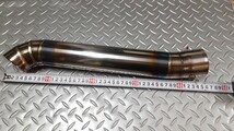 (気まぐれ1円スタート)60Φステンレス汎用60.5Φ用差込ワンオフレーシングカチ上げサイレンサー(直管ウール無し)Z1・Z2・MK2・ゼファー・RS_画像5