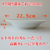 送料無料 22cm フルーテッド パスタ皿 5枚 セット カレー皿 シチュー皿 ホワイト レンジ可 食洗機対応 美濃焼 日本製 北欧風 スープボウル_画像4