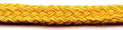 1096　アクリルひも　丸紐　小巻　黄色　太さ約5.1mm　長さ約70m