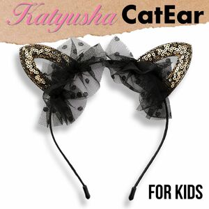  free shipping cat ear Katyusha child Kids Halloween accessory race cosplay fancy dress costume kachu-m hair accessory 