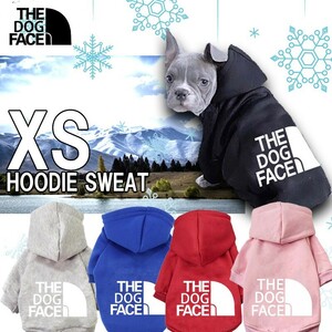 送料無料 ザトッグフェイス パーカー size:XS THE DOG FACE 犬 冬服 パロディ ドッグウェア 長袖 スェット フーディー チワワ 柴犬 秋冬