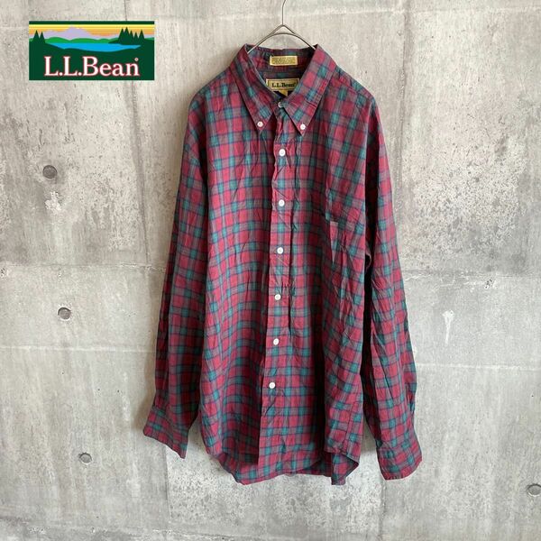 【 LLbean】チェックシャツ