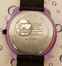 SWATCH Swatch 腕時計 SWISS BENETTON ベネトン バタフライ 蝶 モルフォ蝶 ブドウ 葡萄 ジャンク品 当時物 スオッチ クォーツ 動作未確認 _画像8