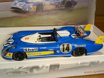 ①☆美品 激レア スパーク 1/18 マトラ シムカ 670 No.14 2nd ル・マン 1972 F. Cevert H. Ganley セベール ガンリー Spark Matra Simca_画像3