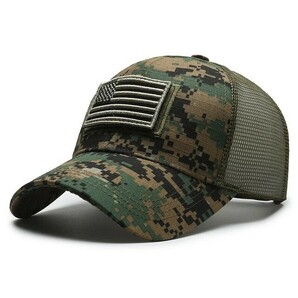 【新品】ミリタリー帽子　デジタル迷彩ベースボールキャップ ジェットキャップ キャップ帽子 野球帽 帽子 迷彩柄 CAP