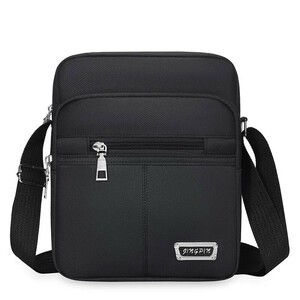 [ new goods ] shoulder bag pouch black high capacity .. bag black shoulder bag messenger bag shoulder capacity pocket 