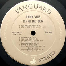 ★US ORIG LP★JUNIOR WELLS/It's My Life Baby 1966年 初回金ラベル 両面マト1A FUNKY CHICAGO BLUES 元MUDDY WATERS BAND_画像3