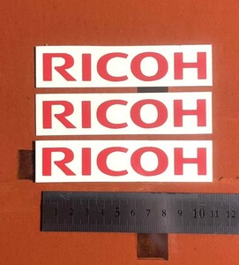 モータースポーツ　リコー　RICOH　切り文字ステッカー　カッティングステッカー　防水仕様　ドレスアップ　カスタム