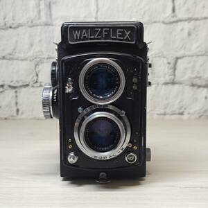 【YH-8426】中古現状品 WALZFLEX ワルツフレックス 1:3.5 f=7.5cm ２眼レフ カメラ ※動作未確認