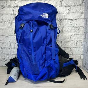 【YH-8463】中古品 THE NORTH FACE ノースフェイス TELLUS33 テルス レインカバー付バックパック ブルー NM61510※タバコ臭あり