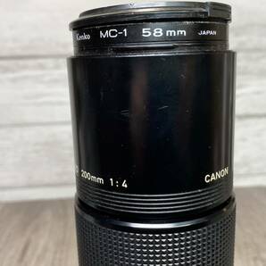 【YH-8549】中古現状品 CANON MACRO LENZ FD 200mm 1:4 一眼カメラ用 レンズ 動作未確認の画像3