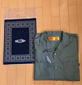 チャレンジャー/CHALLENGER L/S FIRE WORK SHIRT DARK GREEN Lサイズ